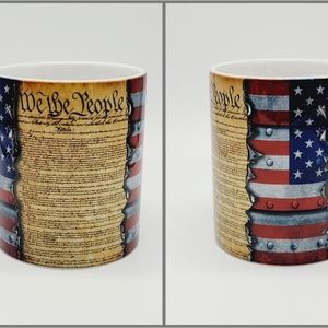 "We The People" Ceramic Military Coffee Mug